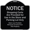 Signmission Designer Series-Notice-Shopping Carts Are Provided For Use In The Store And, BS-1818-9943 A-DES-BS-1818-9943 - alternate 1